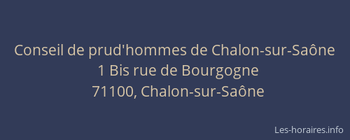 Conseil de prud'hommes de Chalon-sur-Saône