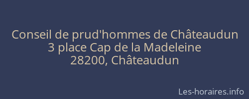 Conseil de prud'hommes de Châteaudun