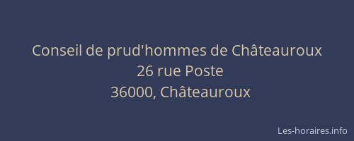 Conseil de prud'hommes de Châteauroux