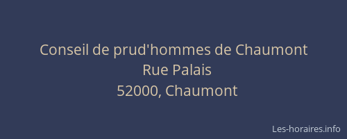 Conseil de prud'hommes de Chaumont