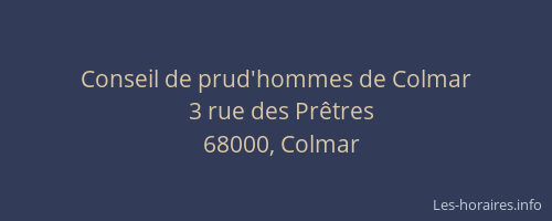 Conseil de prud'hommes de Colmar