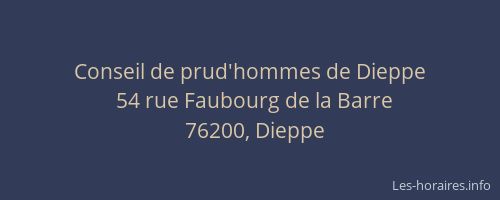 Conseil de prud'hommes de Dieppe