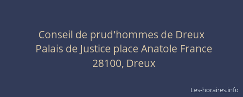 Conseil de prud'hommes de Dreux