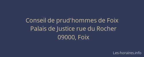 Conseil de prud'hommes de Foix