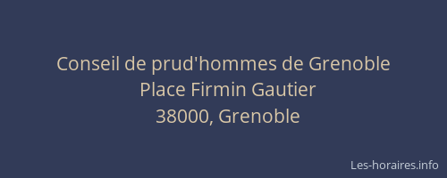 Conseil de prud'hommes de Grenoble