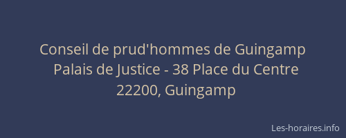 Conseil de prud'hommes de Guingamp