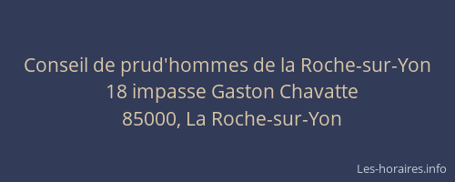Conseil de prud'hommes de la Roche-sur-Yon