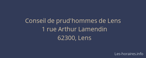 Conseil de prud'hommes de Lens