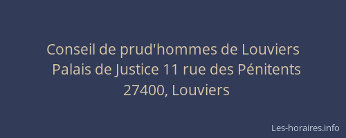 Conseil de prud'hommes de Louviers