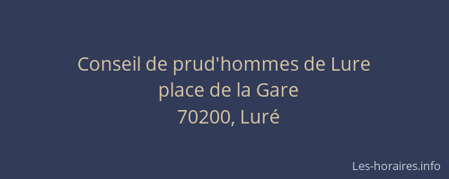 Conseil de prud'hommes de Lure