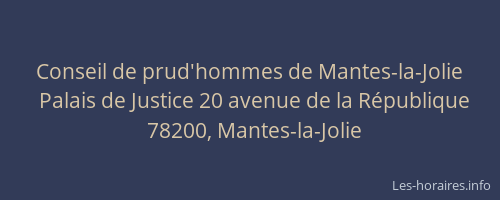 Conseil de prud'hommes de Mantes-la-Jolie