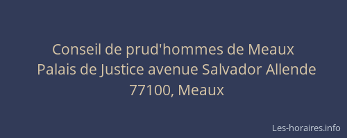 Conseil de prud'hommes de Meaux