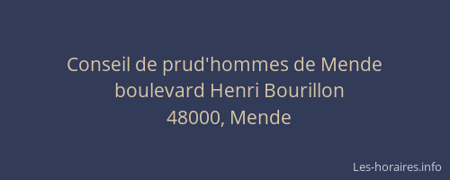 Conseil de prud'hommes de Mende