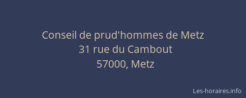 Conseil de prud'hommes de Metz