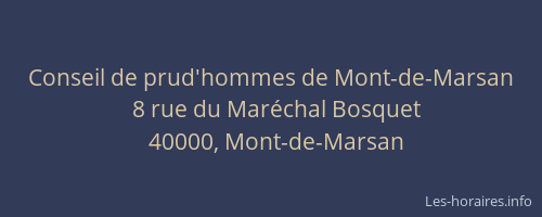 Conseil de prud'hommes de Mont-de-Marsan
