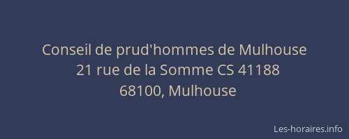 Conseil de prud'hommes de Mulhouse