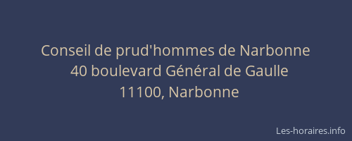 Conseil de prud'hommes de Narbonne