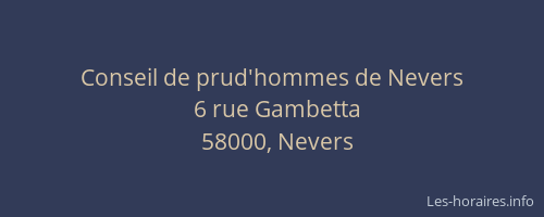 Conseil de prud'hommes de Nevers