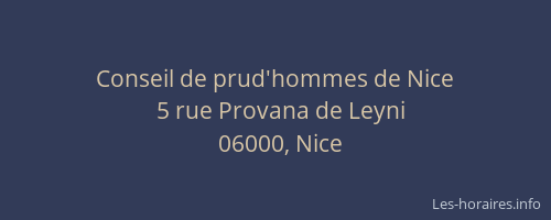 Conseil de prud'hommes de Nice