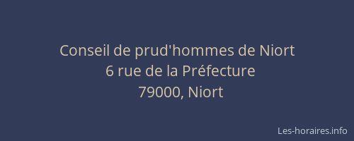 Conseil de prud'hommes de Niort
