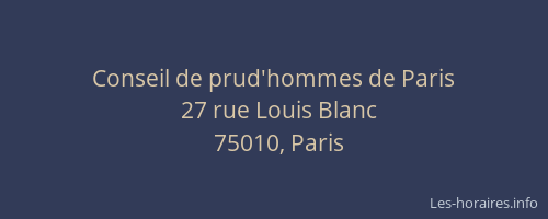 Conseil de prud'hommes de Paris
