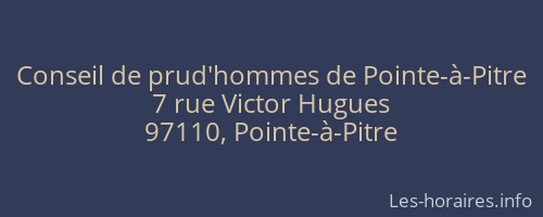 Conseil de prud'hommes de Pointe-à-Pitre
