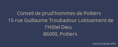 Conseil de prud'hommes de Poitiers