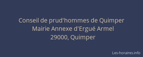 Conseil de prud'hommes de Quimper