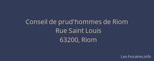Conseil de prud'hommes de Riom