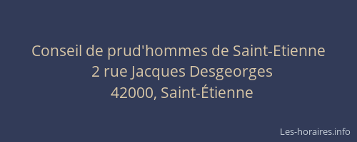Conseil de prud'hommes de Saint-Etienne