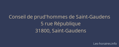 Conseil de prud'hommes de Saint-Gaudens