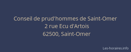 Conseil de prud'hommes de Saint-Omer