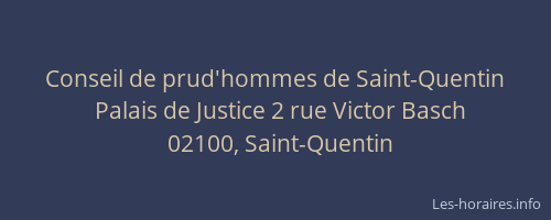 Conseil de prud'hommes de Saint-Quentin