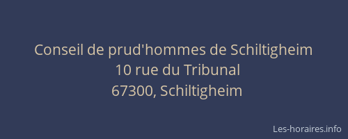 Conseil de prud'hommes de Schiltigheim