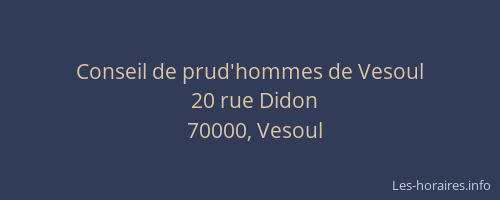 Conseil de prud'hommes de Vesoul