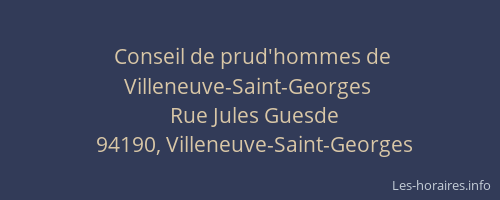 Conseil de prud'hommes de Villeneuve-Saint-Georges