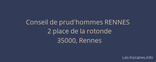 Conseil de prud'hommes RENNES