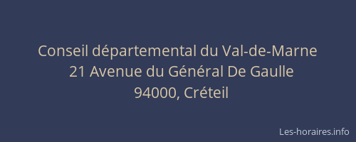 Conseil départemental du Val-de-Marne