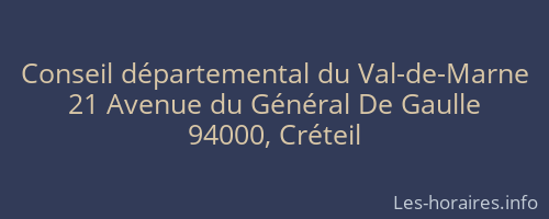 Conseil départemental du Val-de-Marne