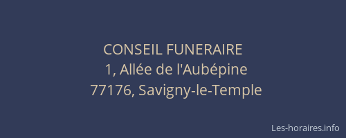 CONSEIL FUNERAIRE