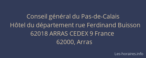 Conseil général du Pas-de-Calais