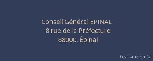 Conseil G&eacute;n&eacute;ral EPINAL