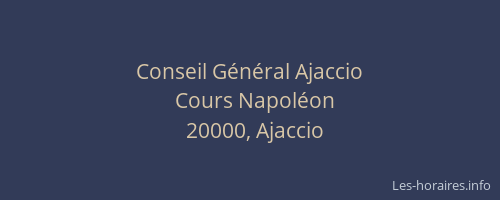 Conseil Général Ajaccio