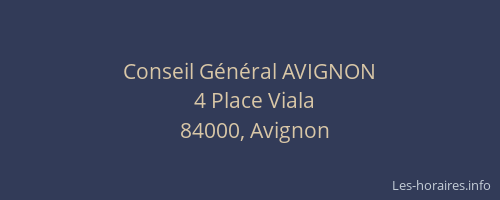 Conseil Général AVIGNON