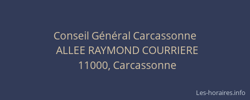 Conseil Général Carcassonne