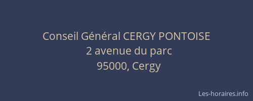 Conseil Général CERGY PONTOISE