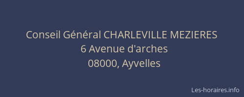 Conseil Général CHARLEVILLE MEZIERES