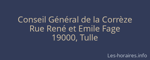 Conseil Général de la Corrèze