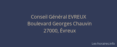 Conseil Général EVREUX