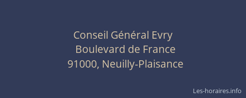 Conseil Général Evry